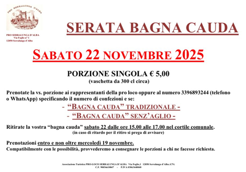 Serata Bagna Cauda