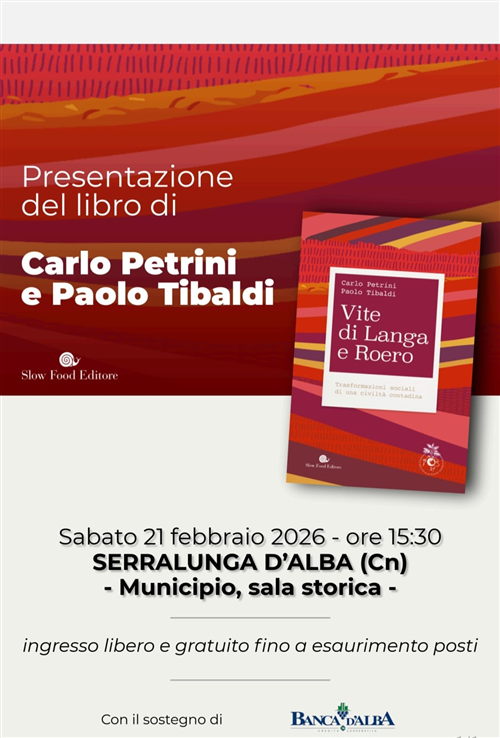 Presentazione del libro di Carlo Petrini e Paolo Tibaldi
